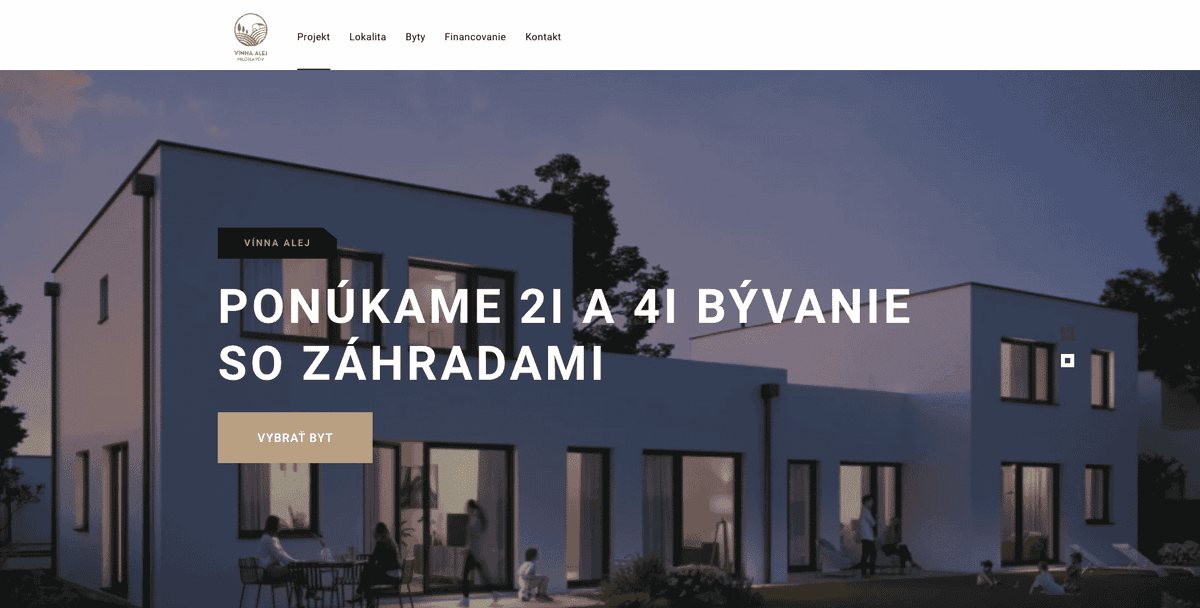Vinnaalej.sk: Slovakian developer real-estate site