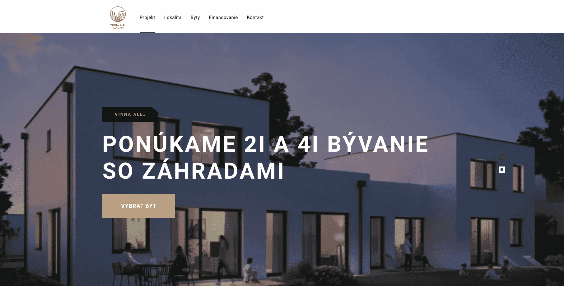 Vinnaalej.sk: Slovakian developer real-estate site